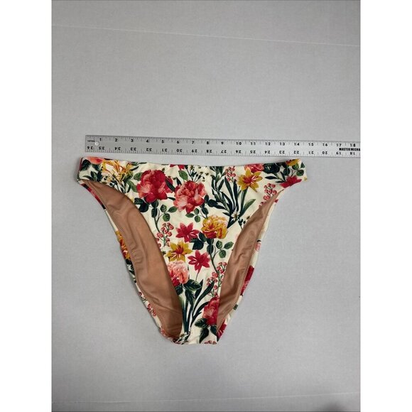 J.Crew Women's M High Leg High Waist Swim Bottom Vintage Pink Floral NWT - Picture 5 of 13